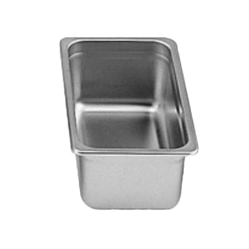 FSE STPA3134 Steam Table Pan, 1/3 Size, 4" deep, Anti-jam, 24 Gauge, 18/8 Stainless Steel, NSF (Made in China)