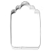 Produktbild Birkmann 1010716410 Ausstechform Etikett Avantgarde groß, 8,5 cm, Kunststoff, Grau, 5 x 3 x 2 cm