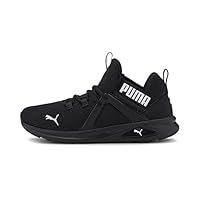 Puma Men's Enzo 2 Running Shoe, Black / White, US 8.5
