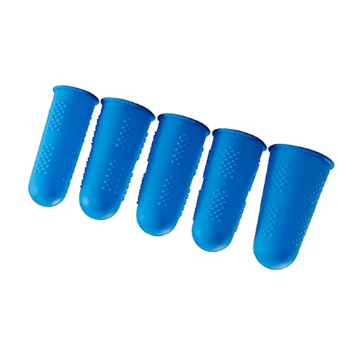 VILLCASE Protective Cover for Fingers 5pcs Silicone Finger Protectors High Temperature Resistance Ideal for Sewing Gaming