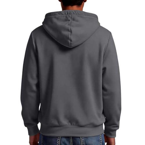 Hooded Sweatshirt Men Zipper Oversized Fleece Lined Hoodie Hoodies - image 6