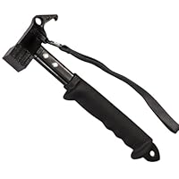 Camping Hammer Heavy Duty mit Zelt Pfahl Entferner, Multifunktionaler Zelt Hammer Zelt Mallet mit Haltegurt, für Camping, Wandern (Black)