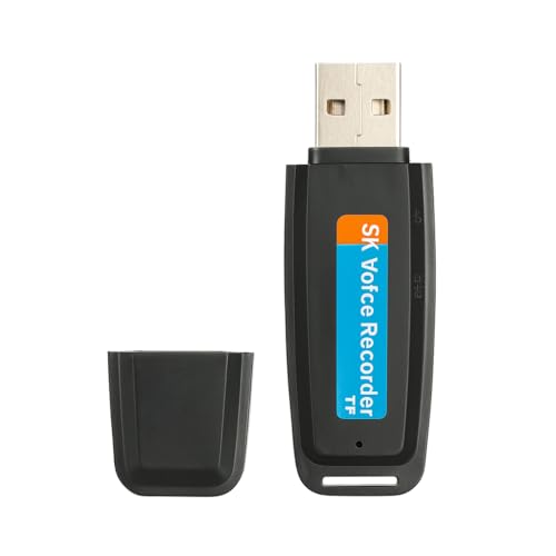 Image of FREDI HD PLUS Voice Recorder Device 8GB Pen Drive Voice Recorder Mini USB Audio Recorder Portable One Click Recording for Lectures Meetings Interviews Clear Sound