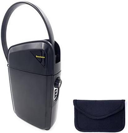 Bosvision Tresor Box Draagbare sleutelbox, sleutelsafe Sleutelsafe Schlemiel -veiligheidsbox in combinatiecode of sleutel