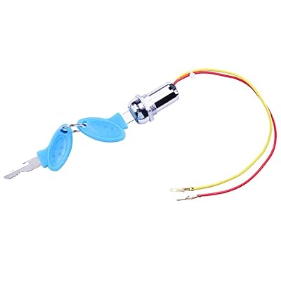 New Olym 2 Wire Ignition Key Switch Lock for Gas Electric Scooter ATV Moped Go Kart Pocket Bike Motorcycle