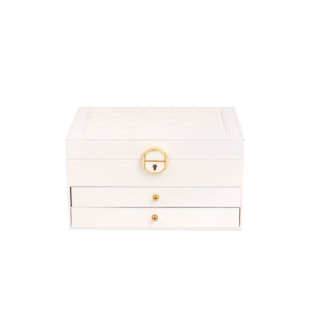 Armadi Vintage PU Leather Jewelry Box Large Capacity Organizer
