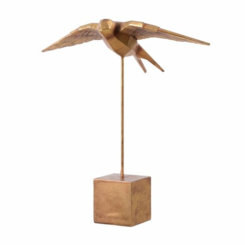 Estatua decorativa de golondrina en resina para mesa miniatura 6