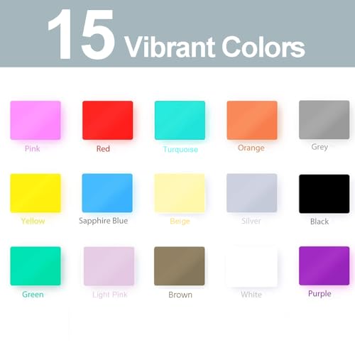 Image of Smart Adhesive Vinyl Permanent Joy Film: 5.5 X 12 in (30 Packs) Craft Transfer Vinyl Film Plotter Set for Laptops, Phones, Walls