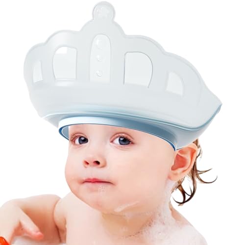 Gorro De Baño Infantil - Visera De Baño Para Lavado De Cabello | Protección De Ojos Y Orejas En Forma De Corona Para Niñas Niños Familia Amigos