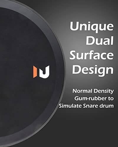 Ehwd 10” Drum Practice Pad, Dual Surface & Mountable, Orange & Black, High-Quality Gum Rubber, Simulate Snare Drum & Tom Drum, Versatile Practice To Light Up Your Muscles. Edge Hardware Design Pd10 #TOP5