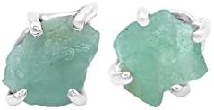 Starborn Creations Emerald Crystal Post Style Earrings