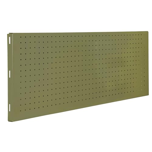 SimonRack Werkzeugwand,120x40x3,5 cm, Metall-Lochwand, Halterungen, Montagematerial, Grau