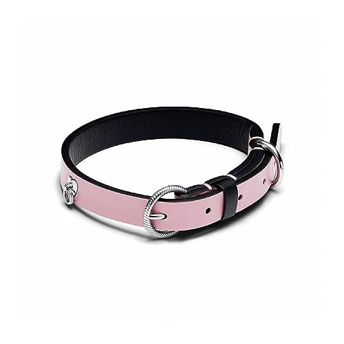 Collier pour chien en tissu rose PANDORA 312262C02-S avec boucle acier inoxydable