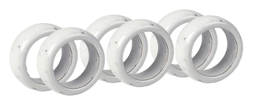 Broste Copenhagen Nordic Sand Serviettenring Sand Steingut mit reaktiver Glasur, 6er Set, 14533489