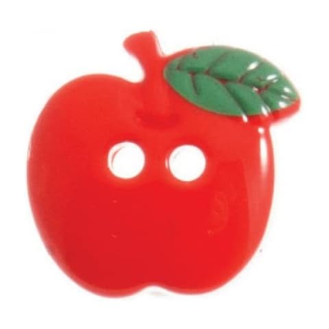 Hemline Apple Shape Buttons 15mm Cover