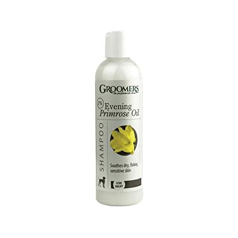 Groomers Evening Primrose Oil Shampoo For Dogs | Soothes Dry & Itchy Skin | Professional Grooming Double & Curly Coat Nourishment 250ml Cover