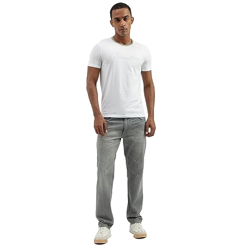Image of UNITED COLORS OF BENETTON Men's Cotton Solid Regular Fit T-Shirt