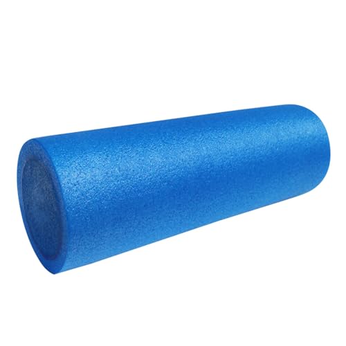 Rodillo de espuma sólida para yoga y masaje, columna azul de 30 x 15 cm, para ejercicios de pilates, entrenamiento de equilibrio y relajación muscular miniatura 1
