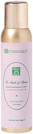 Aromatique The Smell of Spring Aerosol Room Spray 5oz - Home Fragrance, Long Lasting Room Air Freshener Home Spray Deodorizer Xmas Christmas Gifts Notes of Hyacinth, Jasmine, Rose, Vanilla