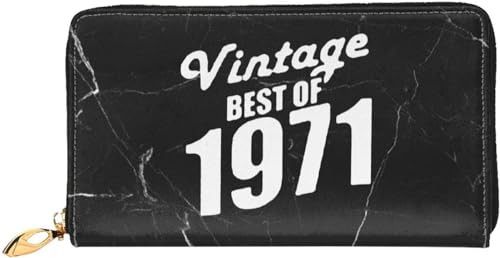 Vintage Aged to Since 1971 Wallet Card Bag