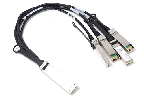 Dell P4YPY Force10 Copper Breakout Cable 14" QSFP+ to 4x SFP+