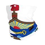 Republik Kuba Nationales Wappen Elastisches Sport Stirnband Nackenschutz Nahtlos Maske Atmungsaktiv...