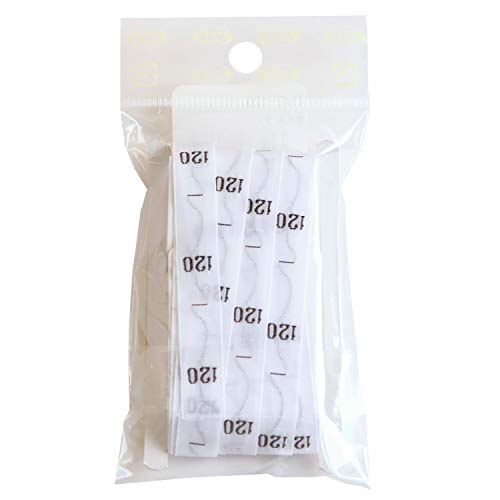 NBK サイズタグ 120 9mm巾 ホワイト TME-120