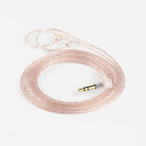 HIOPOIUYT High Puritys - Cable de repuesto para auriculares QKZA3 con placa plateada OFC que mejora la claridad del sonido y reduce la pérdida de señales