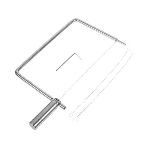 Garneck Butter Slicer Cheese Slicer Handheld Stainless Steel Wire Multipurpose Kitchen Tool Compact and Easy to Store