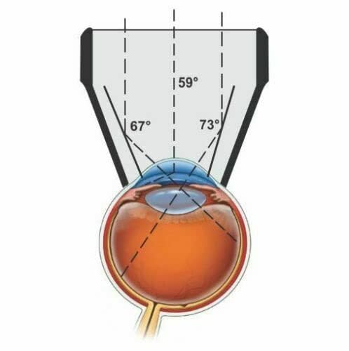KASHSURG Aspheric 2 Mirror Gonioscope Lens with Manual & Wooden Box