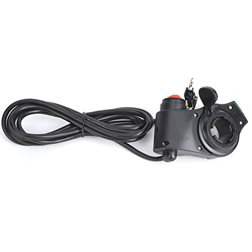 CFTGIW Bicicleta Eléctrica Acelerador de Pulgar Pantalla LCD Interruptor de Encendido de Voltaje de Batería Digital para Vehículos Eléctricos Automáticamente Agua Plomo-ácido No Importa las Baterías