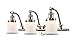 Innovations Lighting 515-3W-SN-G181S-LED Small Canton 3 Light Bath Vanity Light Part of The Franklin Restoration Collection