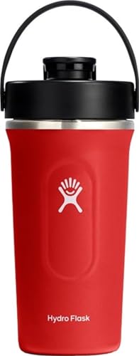 Hydro Flask Shaker Bottle – Insulated Stainless Steel Gym Bottle for Pre Workout & Protein 24 Oz Goji - image 1