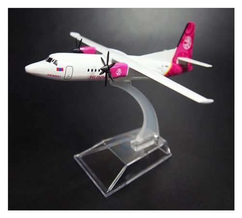 Avión clásico Fokker F50 miniatura de aleación de 16cm para decoración de escritorio
