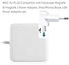 2 Pcs DGTRD Mac AC Adapter European Travel Charger Converter Spare Connector Replace Plugs for A-pple Macbook Ipod Iphone I-pad Power Adapter etc #1