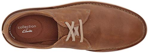 Clarks Mens Forge Vibe Oxford, Tan Leather, 8 M Us #TOP4