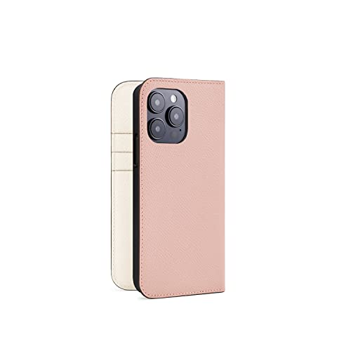 BONAVENTURA ボナベンチュラ ノブレッサ ダイアリーケース [iPhone 14 Pro, シェル × ホワイト] BODN14P-SPWH iPhone 14 Proケース
