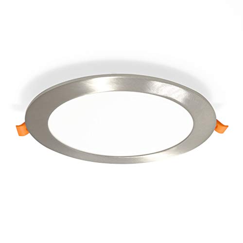 Preisvergleich Produktbild LED Einbaustrahler rund silber 12W Ø170mm Deckenleuchte warmweiß 3000K LED Einbauleuchten Leuchten Deckeneinbaustrahler, Xtend PLm