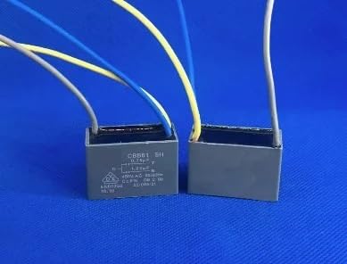 5 Unidades de Ventilador de Techo con Control de Velocidad de luz, Condensador de Arranque CBB61 0,75 UF + 1,25 UF 450 V, Tres Cables