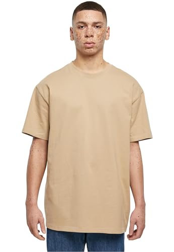 Build Your Brand BY102-Heavy Oversize Tee, T-Shirt Uomo, Beige (Union Beige), XS