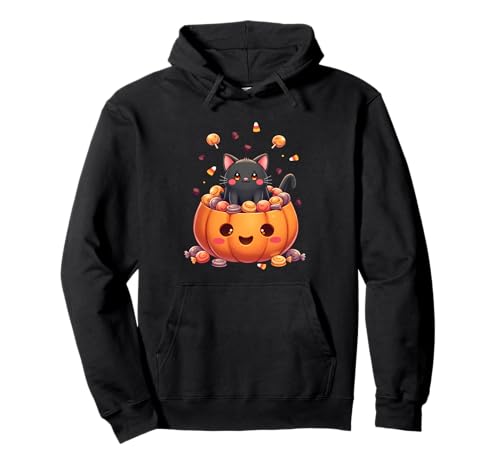 Cute Cat Halloween Pumpkin Spooky Cat Halloween �p�[�J�[
