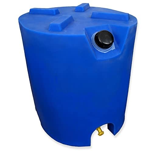 30 Gallon Stackable Emergency Water Storage Tank - 1 Tank - BPA Free Food Grade Plastic - Survival Supply Barrel