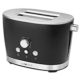 Clatronic TA 3690 Tostadora de Pan, 2 Ranuras, 3 Funciones, tostar, Calentar y descongelar, 850 W regulador de Nivel de...