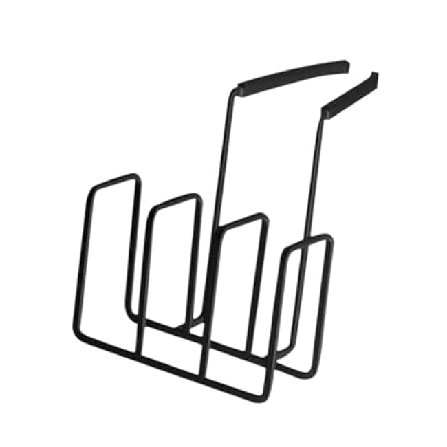 Kitchen Faucet Hanging Sponge Holder Hanging Storage Rack Multipurpose Trendy Easy Installation for Cafe Dorm Hotel Farmhouse, Black