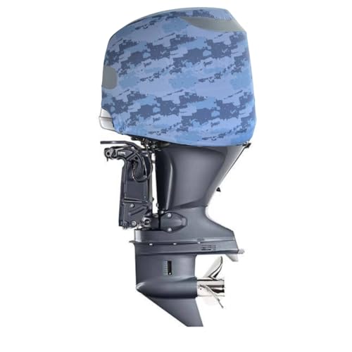 OUTERENVY Blue Digital Camo Outboard Motor Cover for Yam F115 [Pre-2014] (Rear Vents) | Made in USA to Stay on While You Run! | 117E