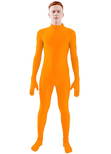 Image of Ensnovo Mens Mock Neck Full Body Unitard Spandex Zentai Suits Costumes