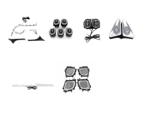 Whole Vehicle Ambient Light Kit Compatible with Mercedes Benz C-Class W206 C260 C200 2022 Automotive Interior Parts(6-Piece Set)