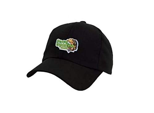Boné Preto Bordado Pesca Esportiva Brasil Peixe