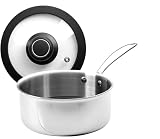 Black Cube Quick Release Cookware, Saucepan with Lid, 8-Inch/2.5 Quart