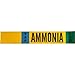 Brady 90469, 2.5" Dia. Thru 7.875" Dia. Vinyl Blank VAP Ammonia Low Pipe Marker, 50 Cards